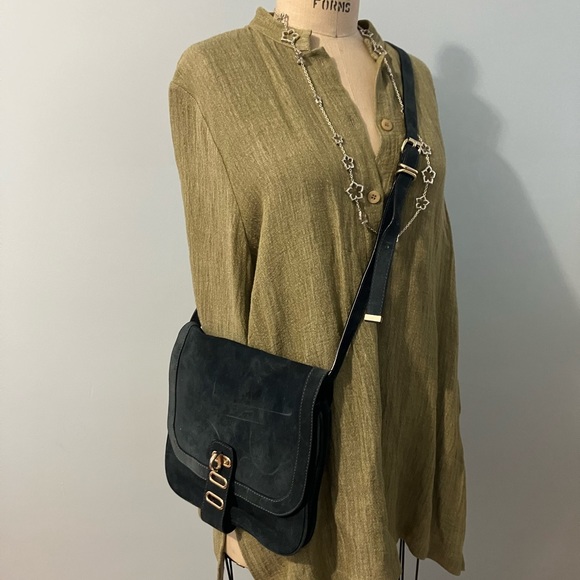 Tila March Paris Manon Postman Ash Blue Messenger Bag - Picture 1 of 8